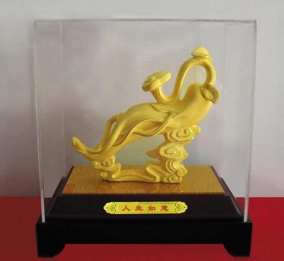 絨沙金一生如意多寶多福虎360擺件 工藝與寓意的完美融合